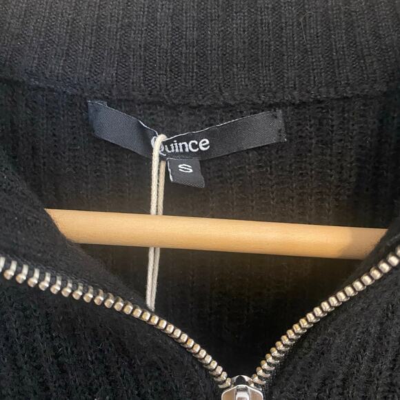 Quince Womens Size Small Half Zip Pullover Sweater Merino Wool Baby Alpaca Blend - Picture 3 of 5